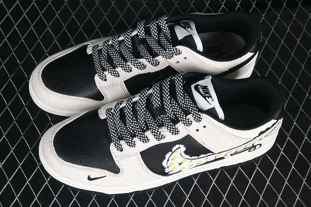 Nike SB Dunk Low Daisy Swoosh Black White DJ2024-073