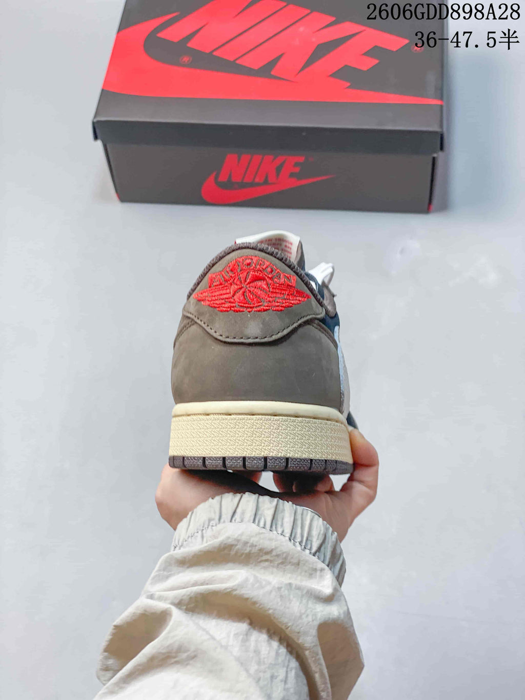 Nike Air Jordan 1 Low Travis Scott Style Sneakers