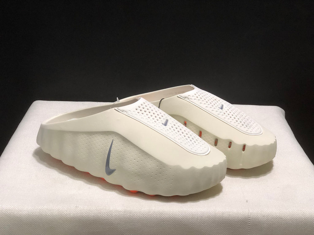 Nike Mind 001 Light Bone Solar Red Mules