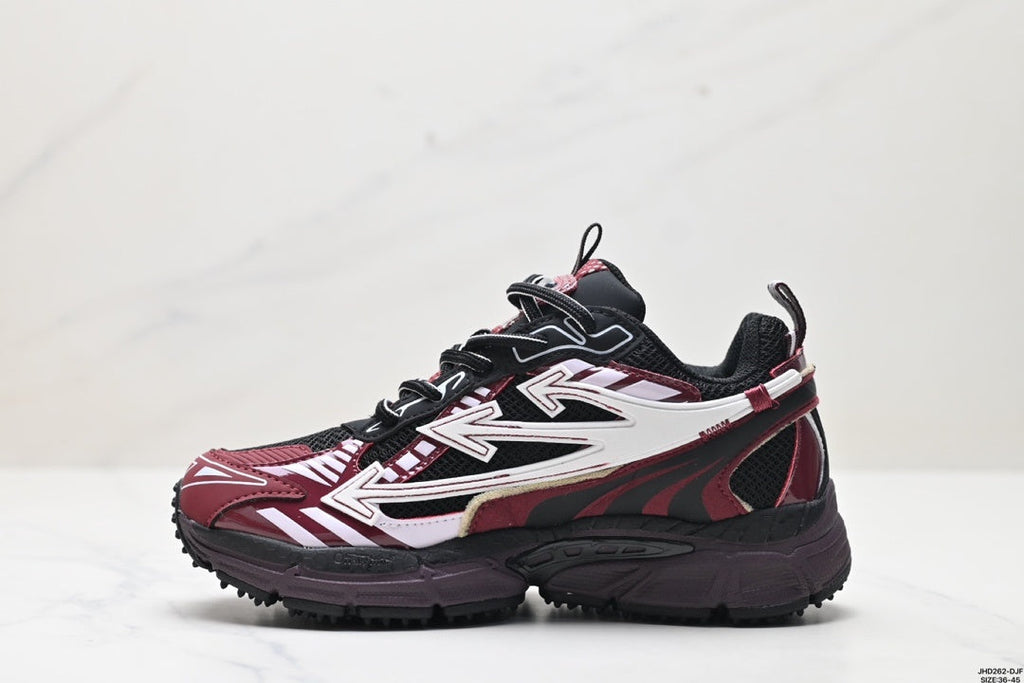 Off-White Be Right Back Sneakers Burgundy Black White