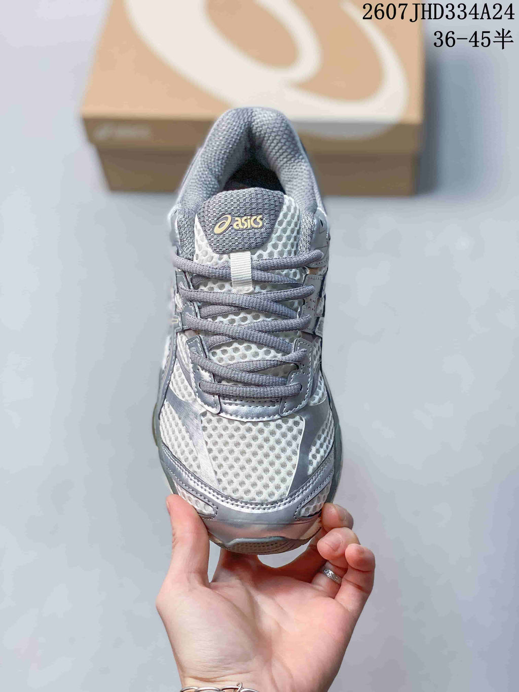 ASICS Gel-Kayano 14 Gray Mesh Sneakers 2607JHD334A24