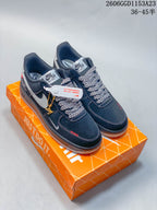 Nike Air Force 1 Low Dark Navy and Gray Sneakers