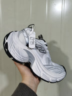 OK Company 9110 Mesh Sneakers White and Black