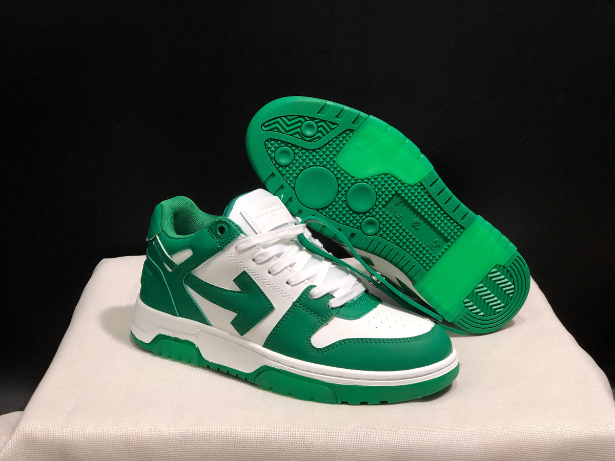 Off-White Out Of Office Low-Top Sneakers Green White