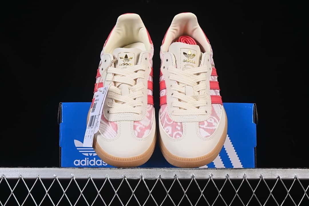adidas Samba OG JR8841 Pink Pattern Sneakers