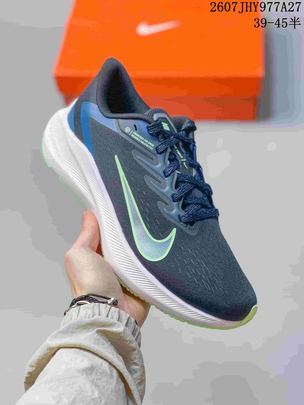 Nike Zoom Winflo 7 Running Shoes Navy Blue 2607JHY977A27