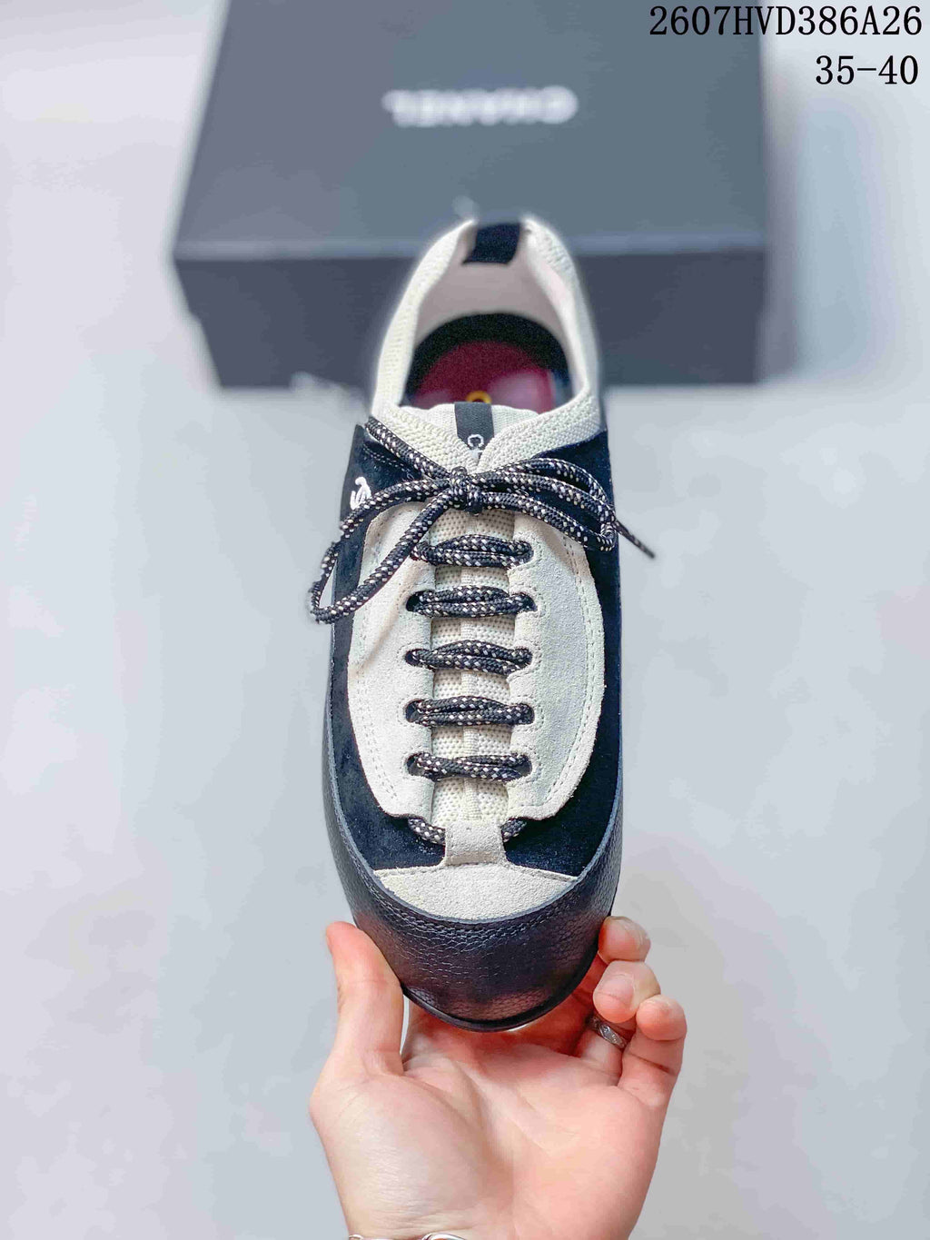 Chanel Black and White Low-Top Trainer 2607HVD386A26