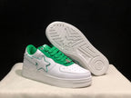 BAPE Sta Low-Top Sneakers White Green