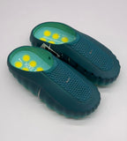 Nike Green and Yellow Slide Sandals