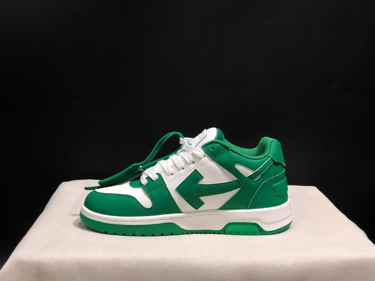 Off-White Out Of Office Low-Top Sneakers Green White
