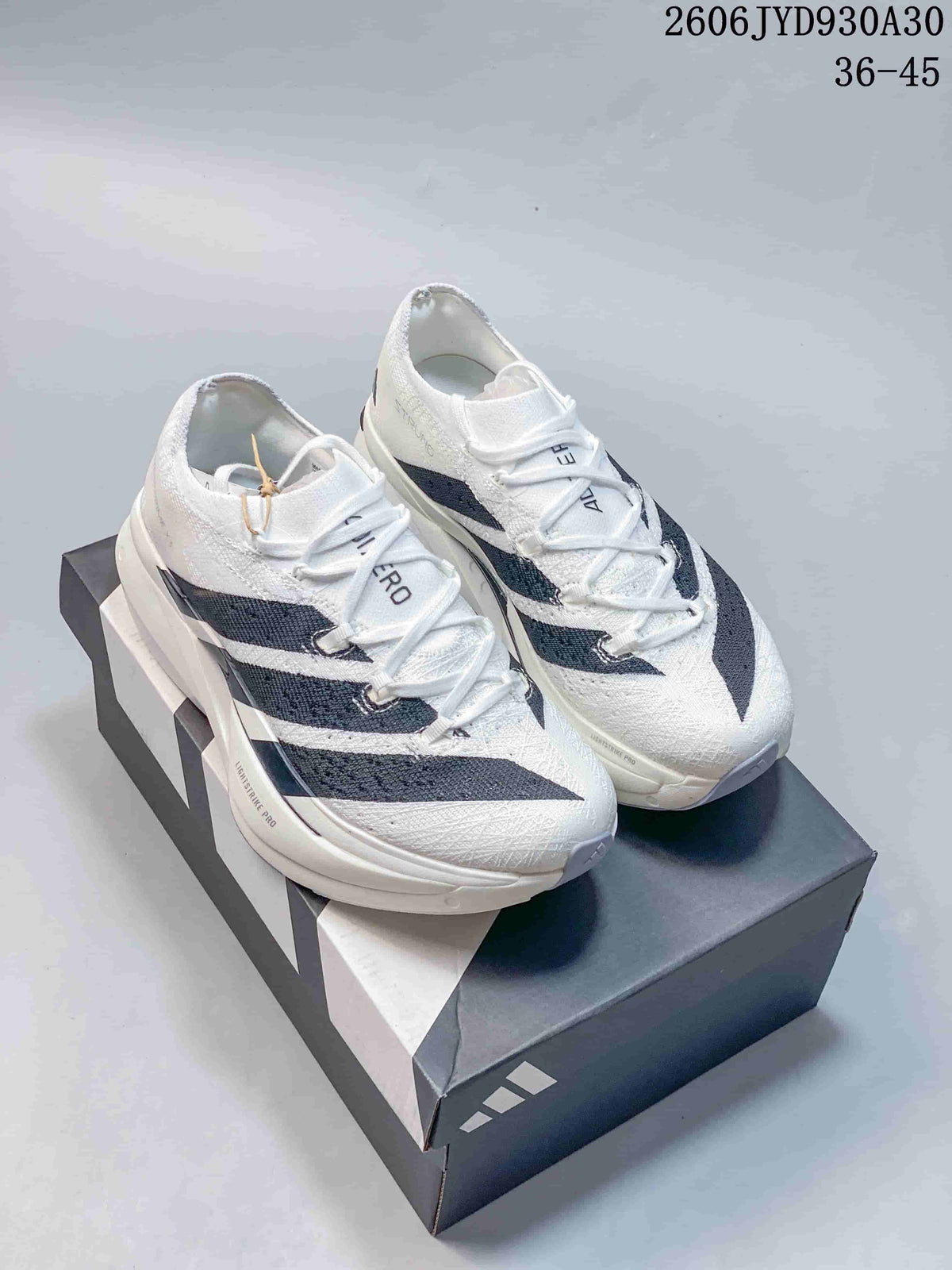 adidas Adizero Prime X3 Running Shoes White and Black