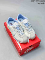 Nike Classic Cortez Sneakers White Light Blue Yellow IR13