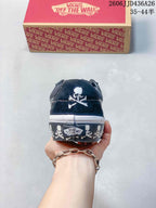 Vans SK8-Low Black White Skull Low-Top Sneakers