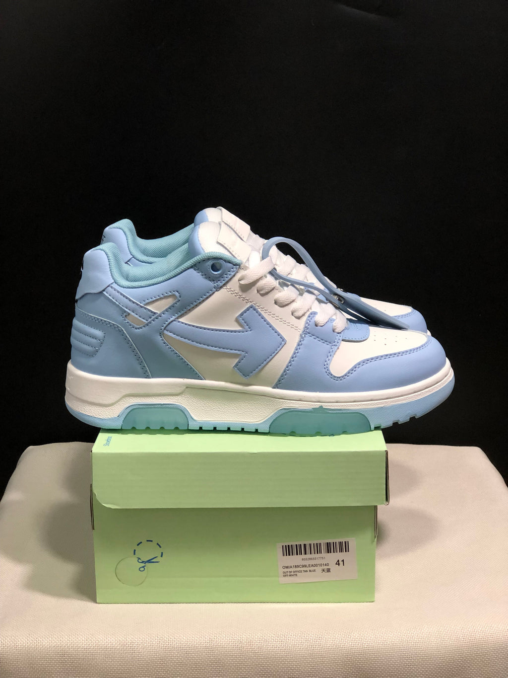 OFF-WHITE Out Of Office Low-Top Sneakers Blue White