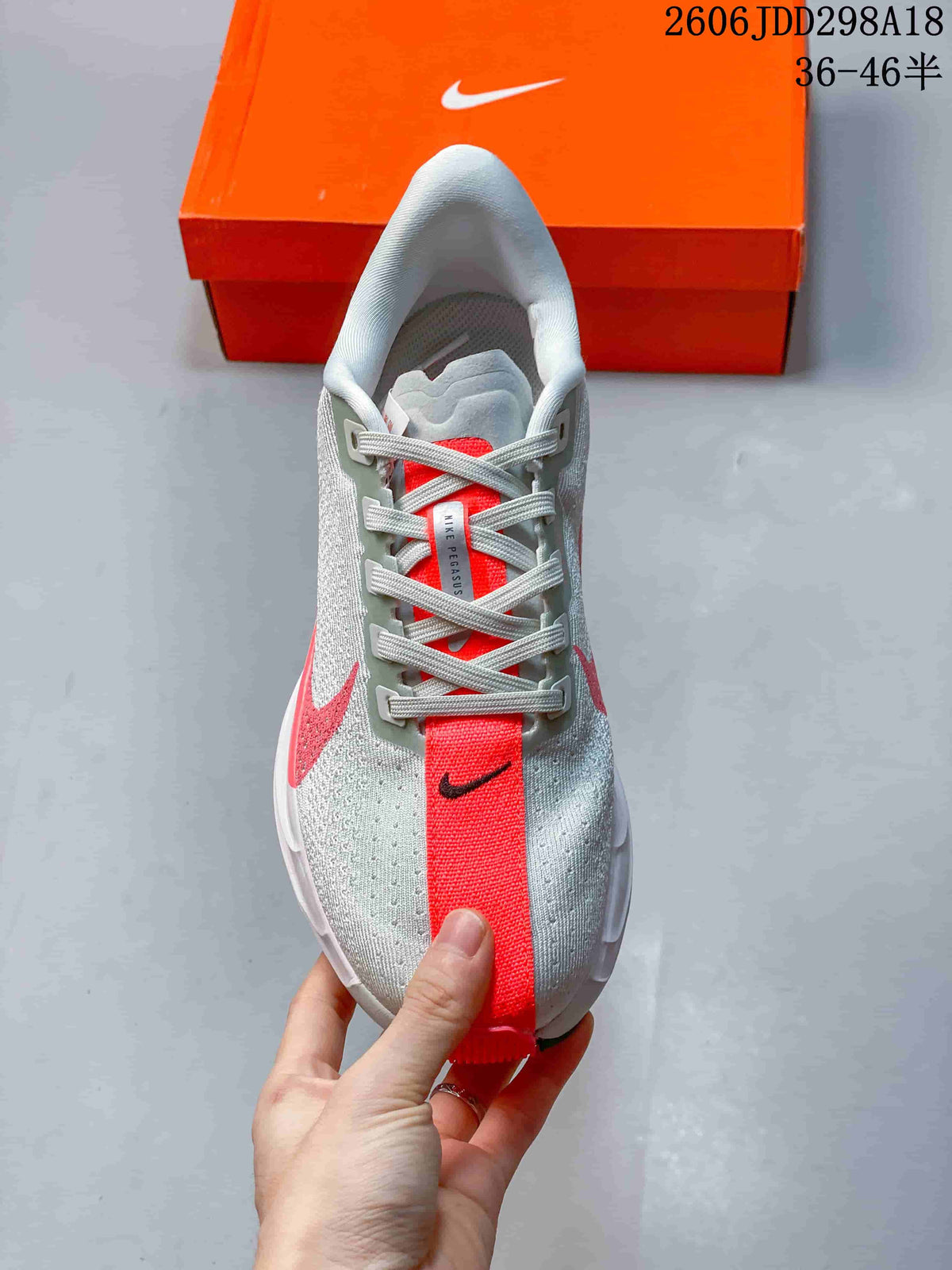 Nike ReactX Pegasus Plus Next Nature Running Sneakers Grey/Red