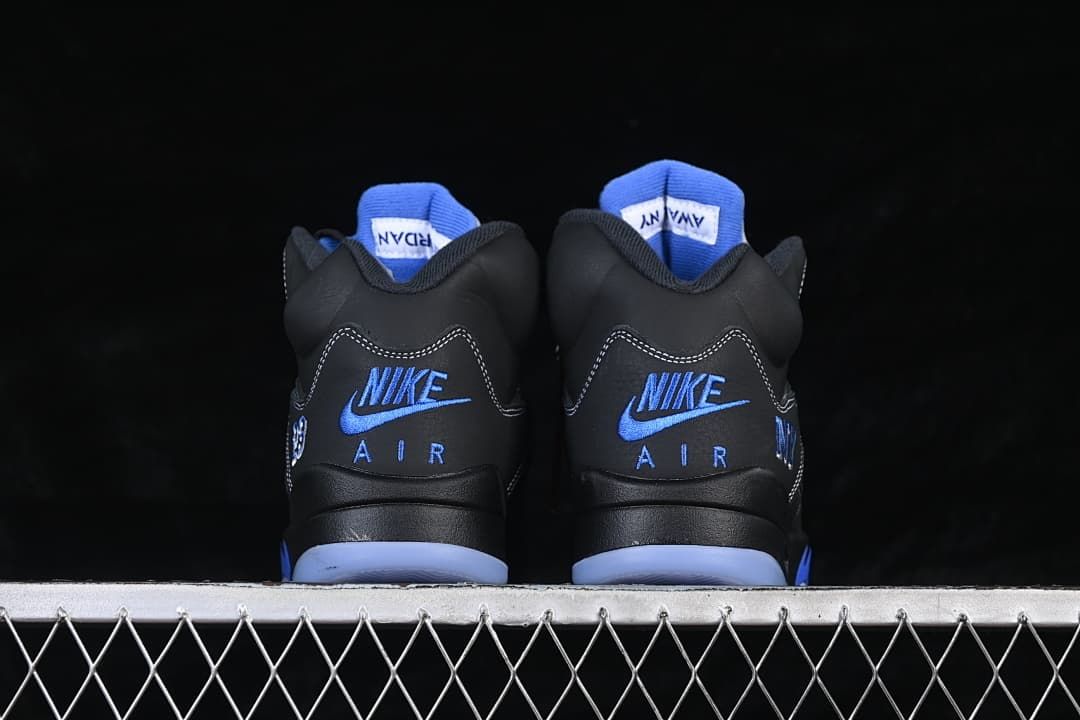 Awake NY x Air Jordan 5 Sneakers Black and Blue