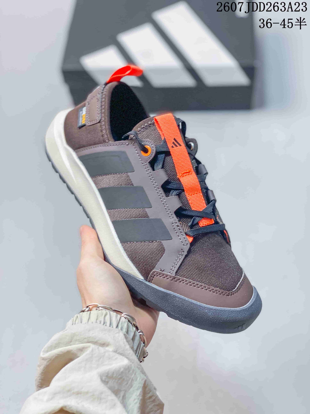 adidas TERREX Daroga CORDURA Outdoor Sneakers Brown Orange