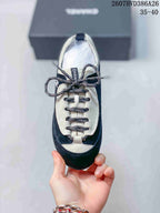 Chanel Black and White Low-Top Trainer 2607HVD386A26