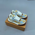 Louis Vuitton Tilted Low Sneakers in Blue and Yellow Check