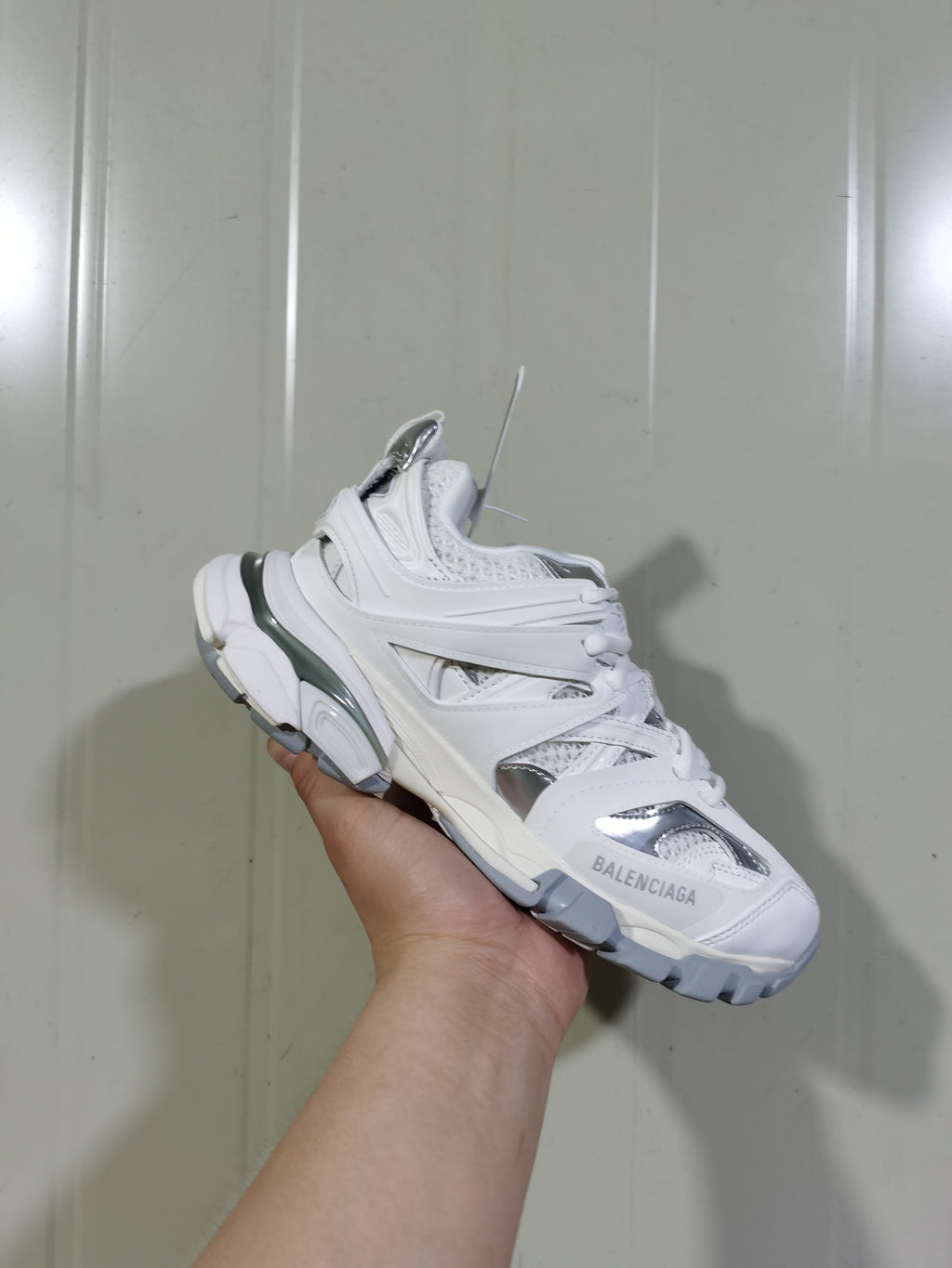 Balenciaga Track Sneaker White Silver 542436 W2FSQ 9081