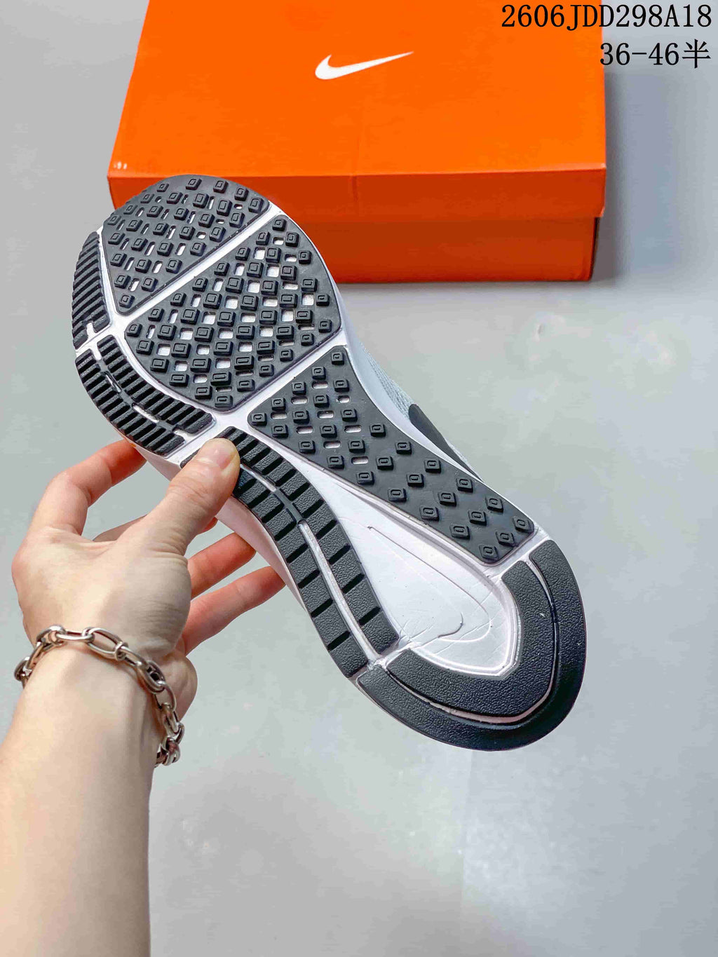 Nike ReactX Running Shoes White Black Gold JDD298A18