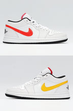 Nike Air Jordan 1 Low White Multicolor Swoosh CW7009-100