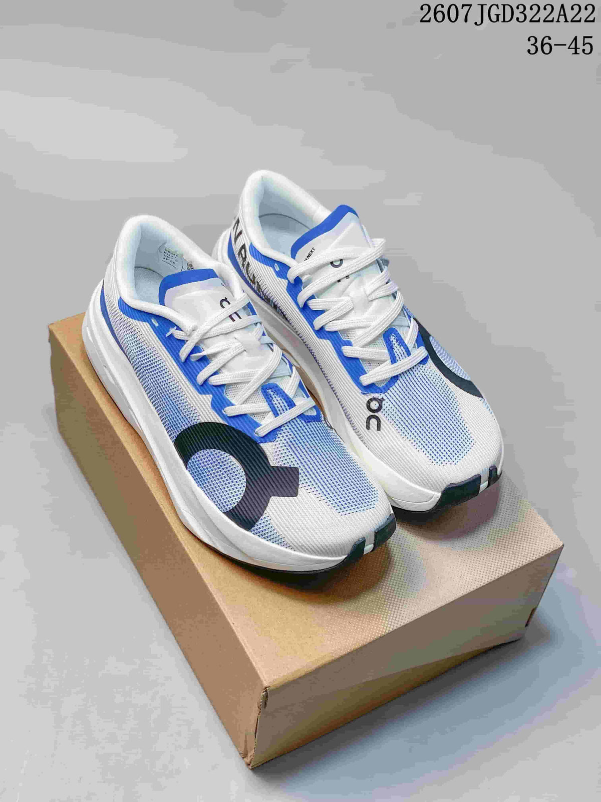 On Cloudboom Volt White Blue Running Shoes 07JGD322A22_001