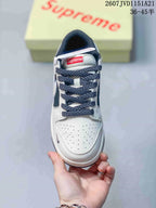 Nike Dunk Low Retro x Supreme White Navy Red 2607JVD1151A21