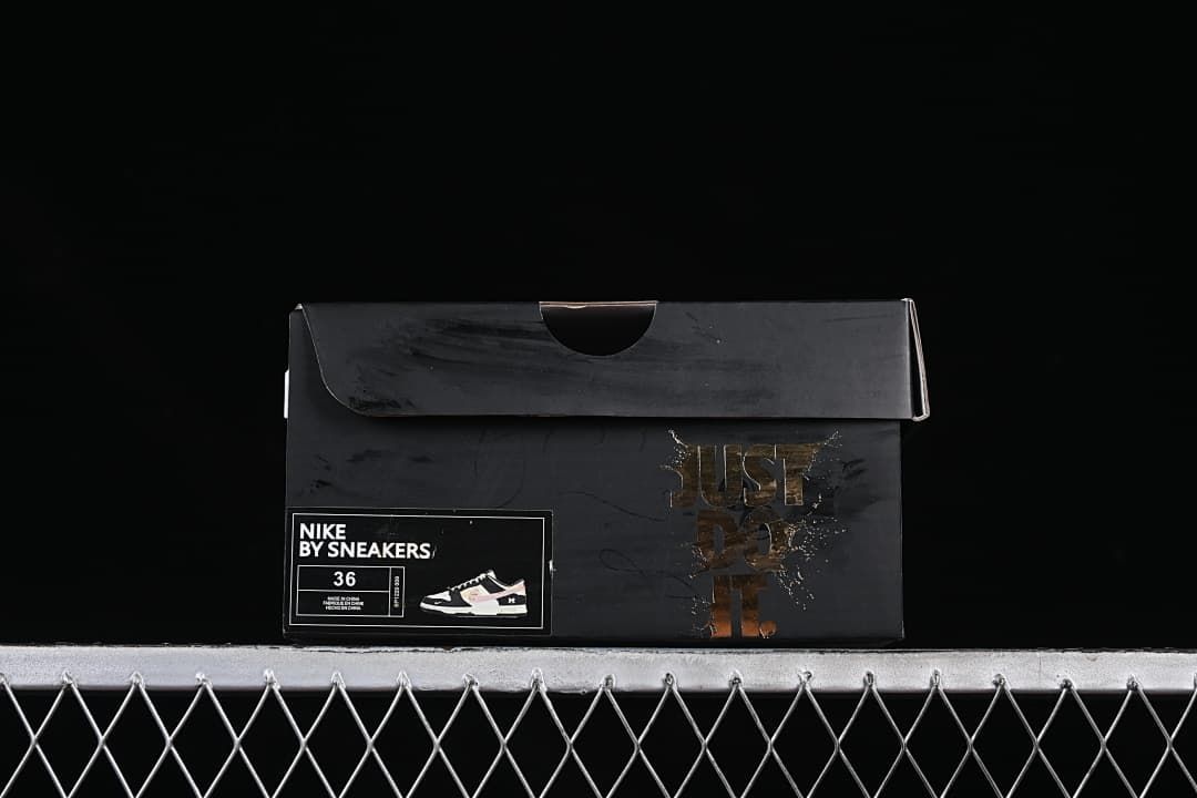 Nike SB Dunk Low Black White Pink Bow Sneakers