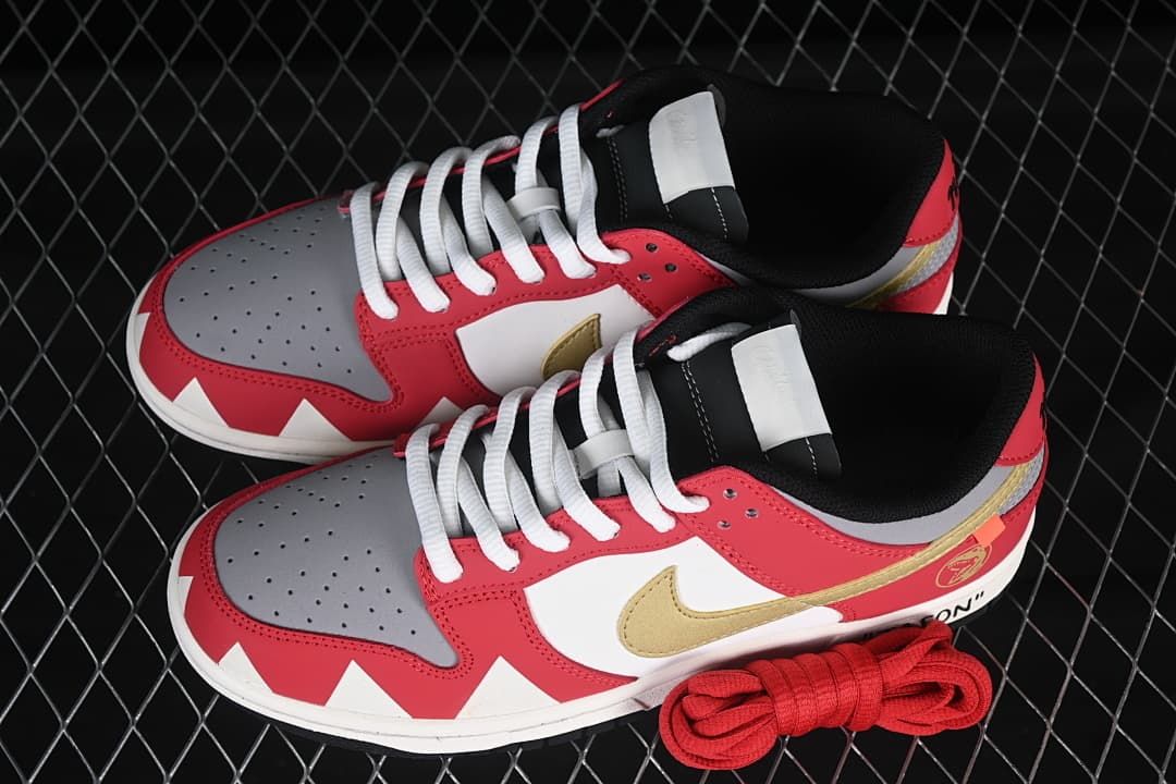 Nike SB Dunk Low Dinosaur Ranger Red Low-Top Sneakers