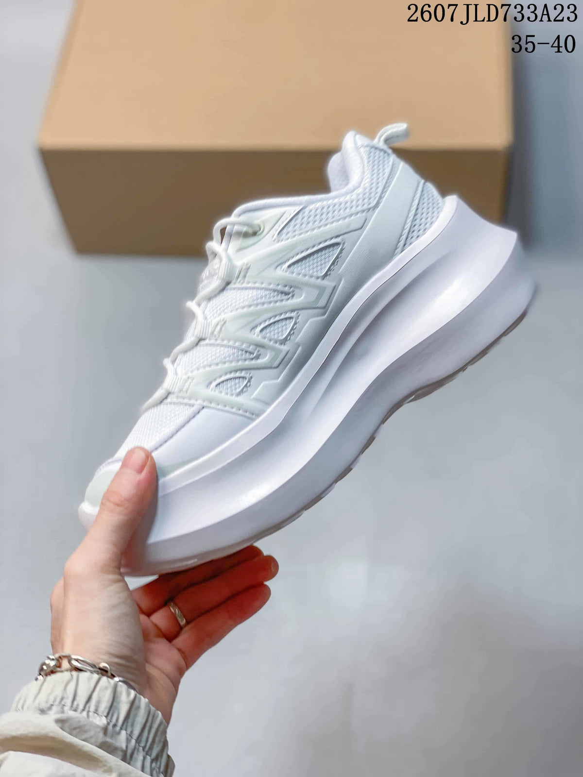 Comme des Garcons SHIRT x Salomon XT-6 White Sneakers