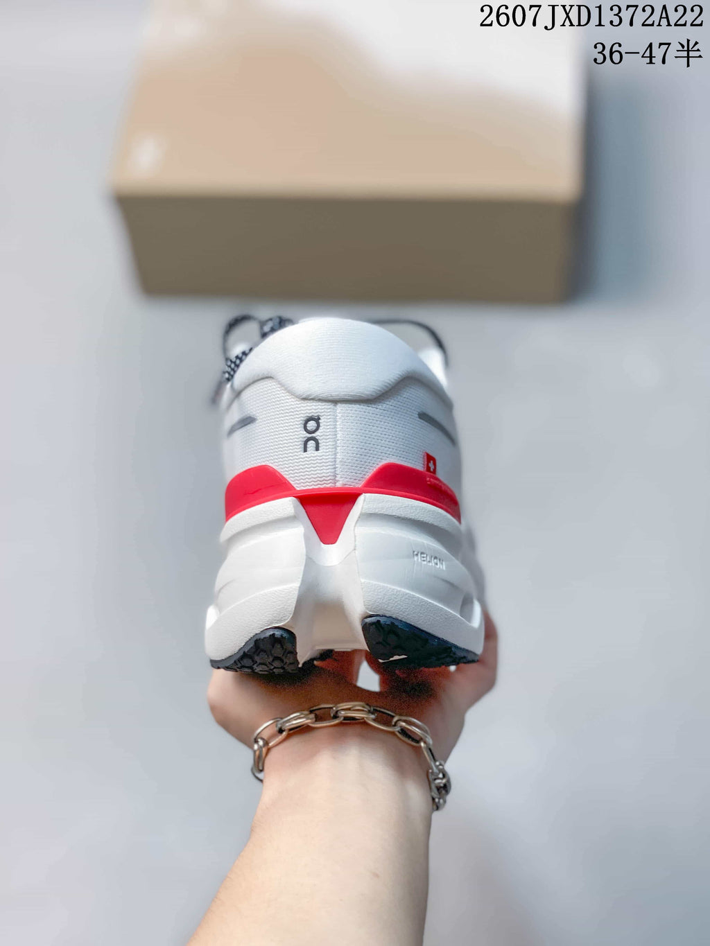 On Cloudrunner 3 White Red Black Sneakers JXD1372A22
