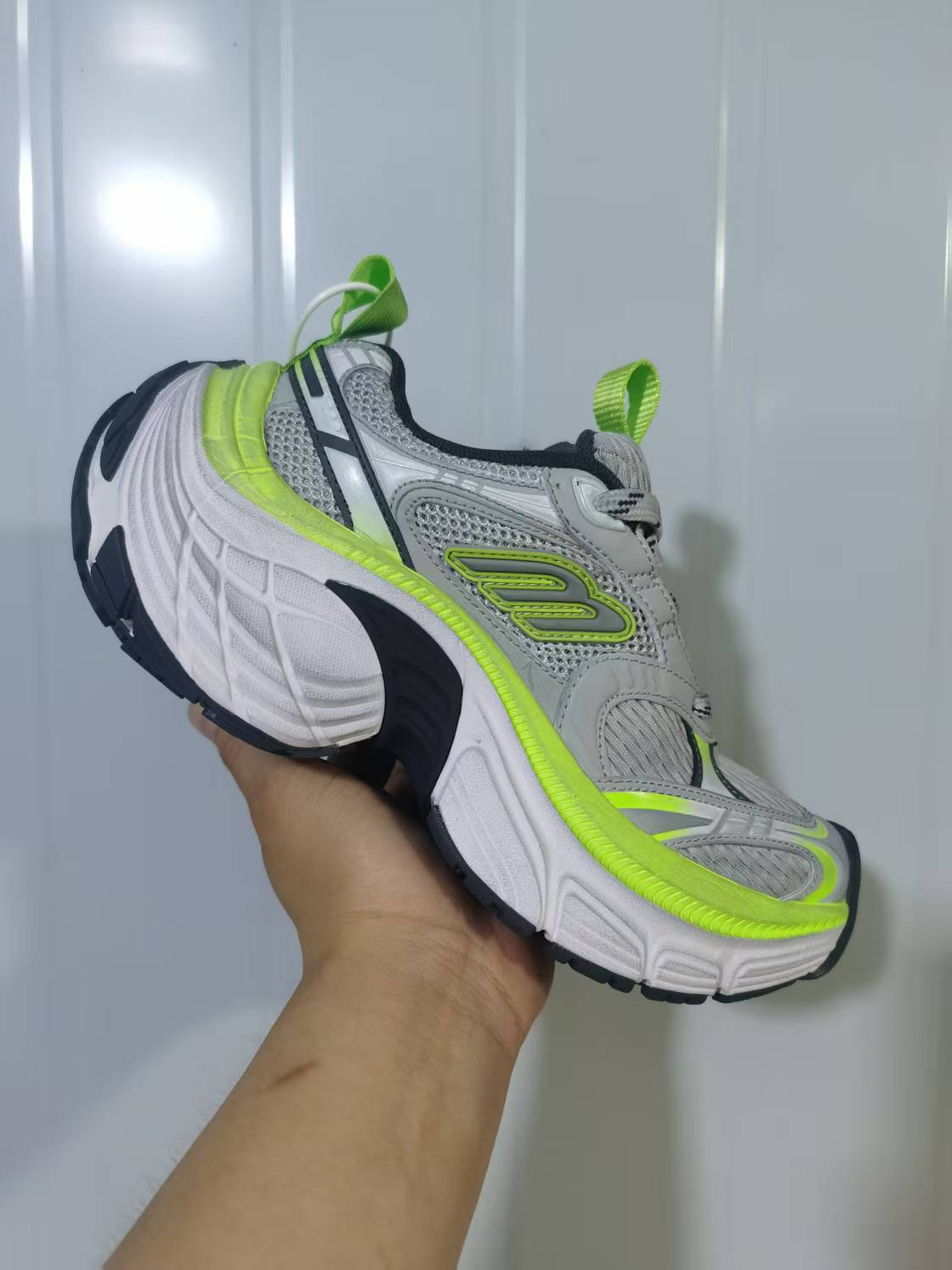 Skechers 1937 Sneakers Gray White Neon Green