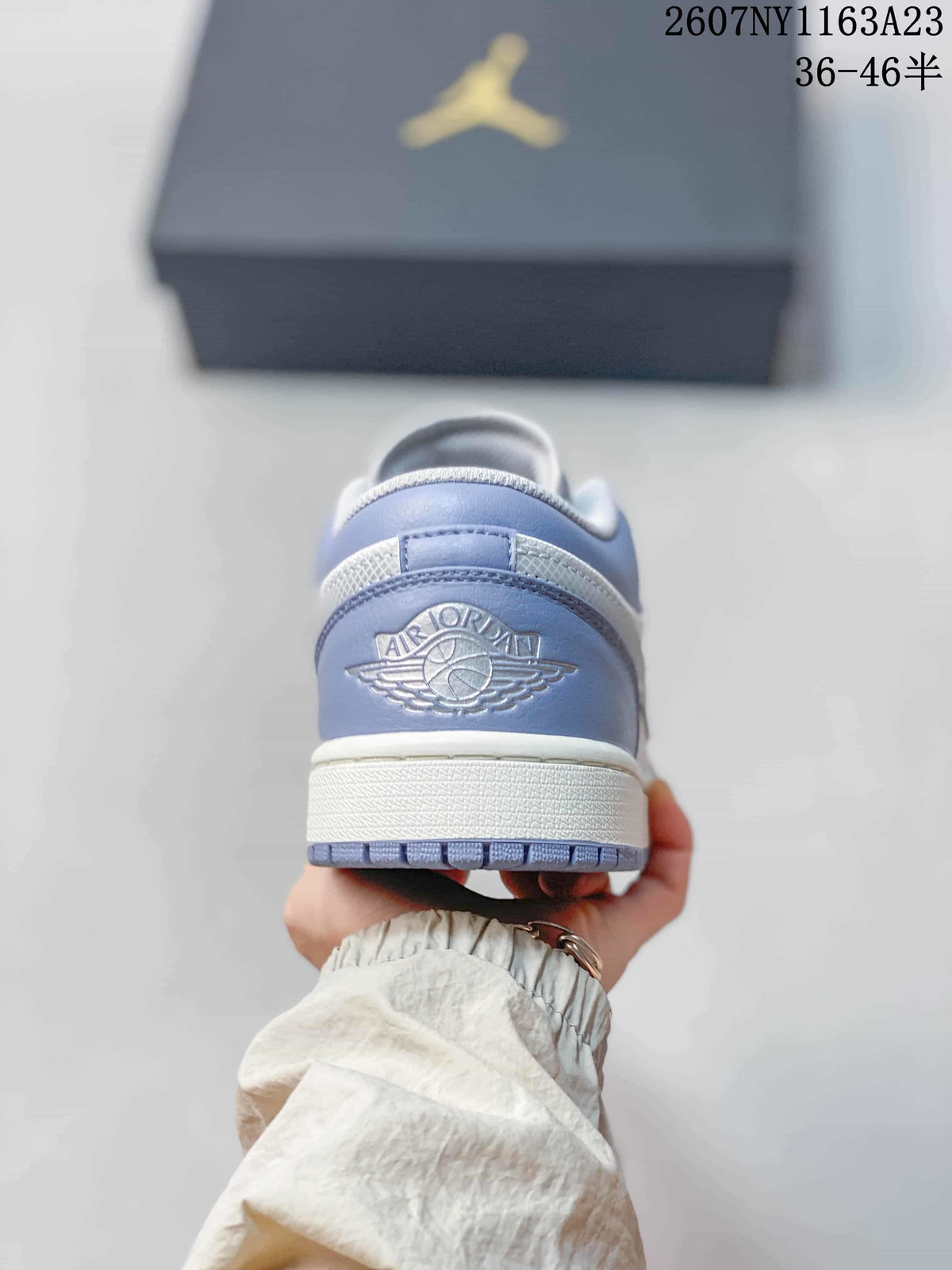 Jordan Air Jordan 1 Low Sneakers Light Grey White 2607NY1163A23