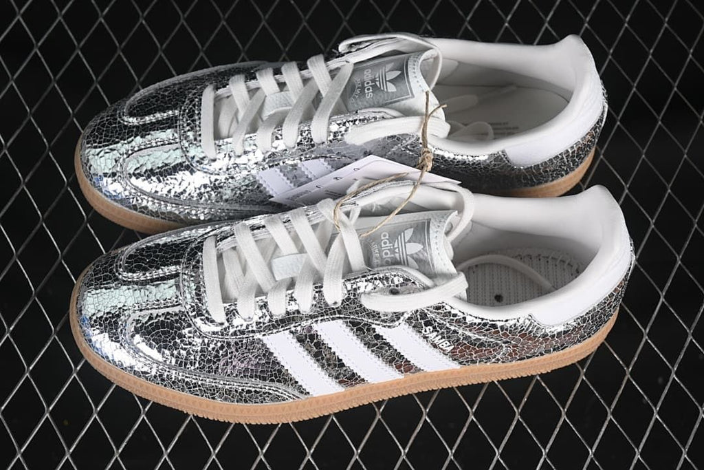 adidas Samba OG W JR0035 Silver Metallic Sneakers