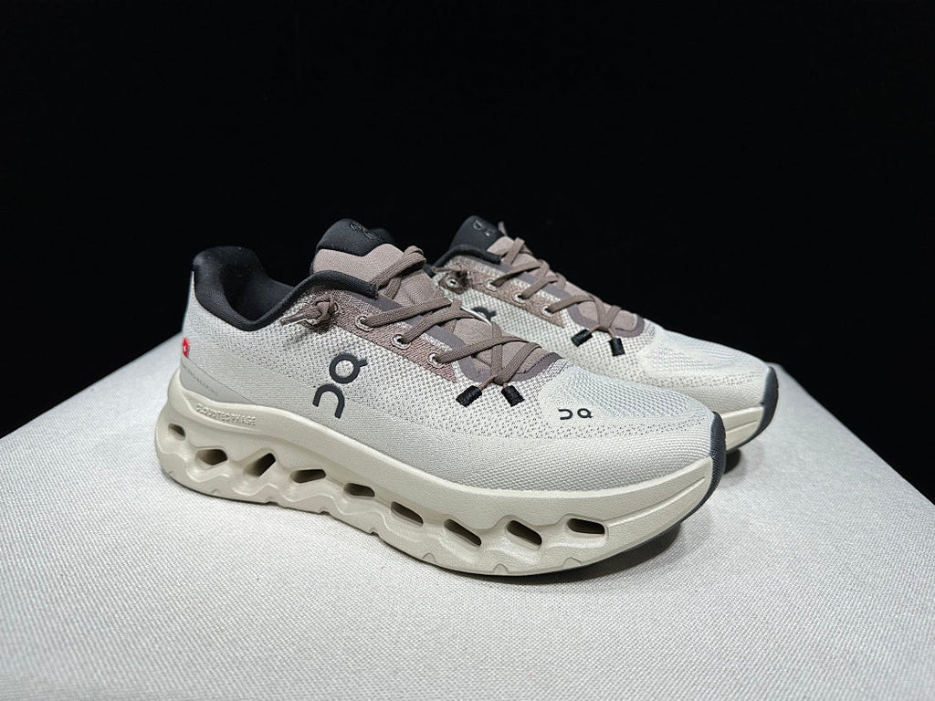 On Cloudtilt Sneakers, Light Gray and Black