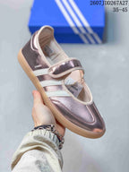 adidas Samba Jane Metallic Pink Mary Jane Sneakers
