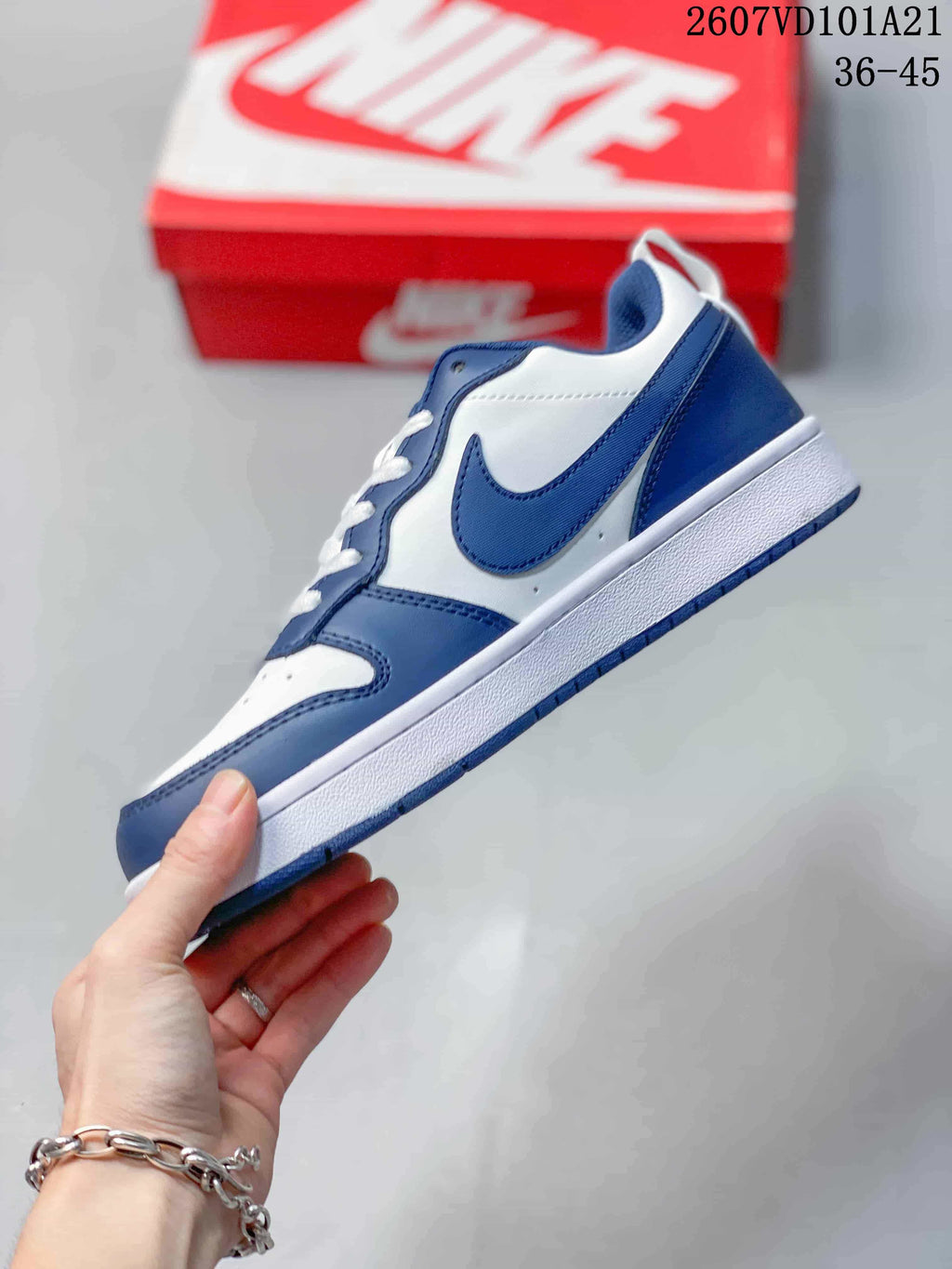 Nike Court Borough Mid BG Blue White Sneakers 2607VD101A21