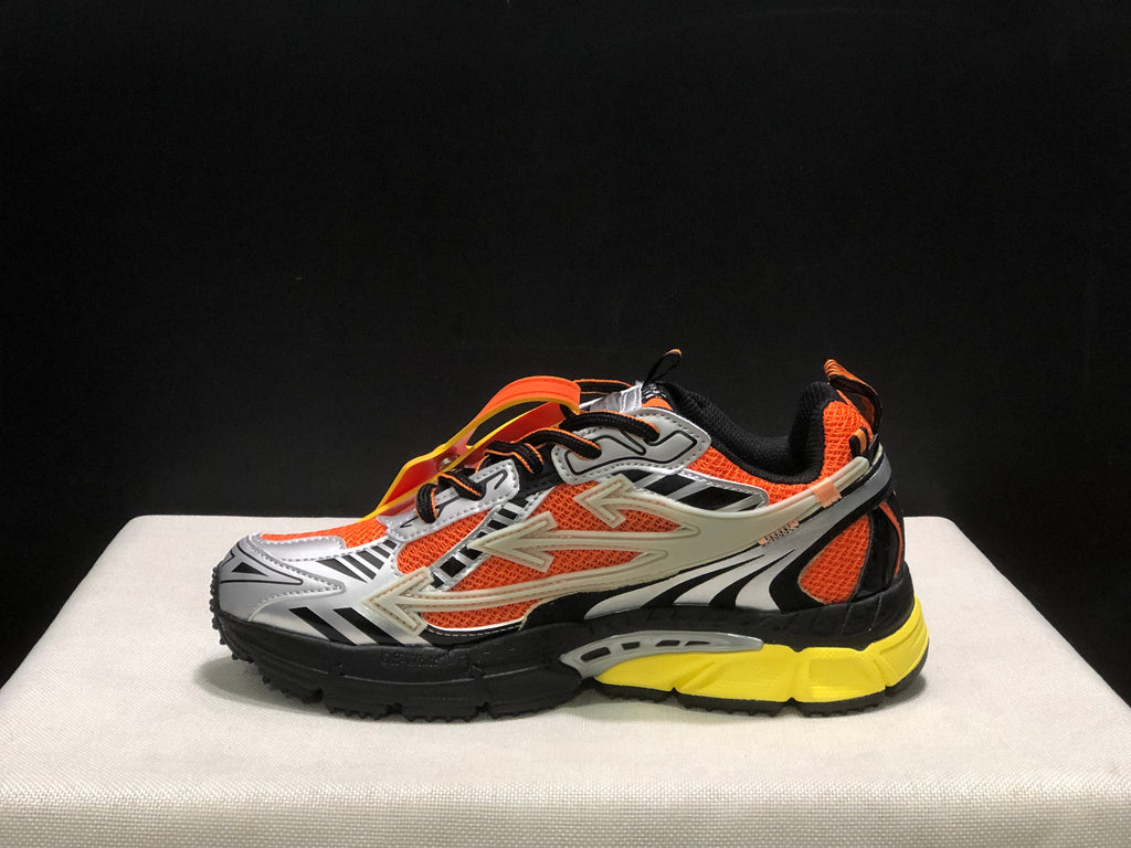 Off-White Be Right Back Sneakers Orange Silver Black Yellow
