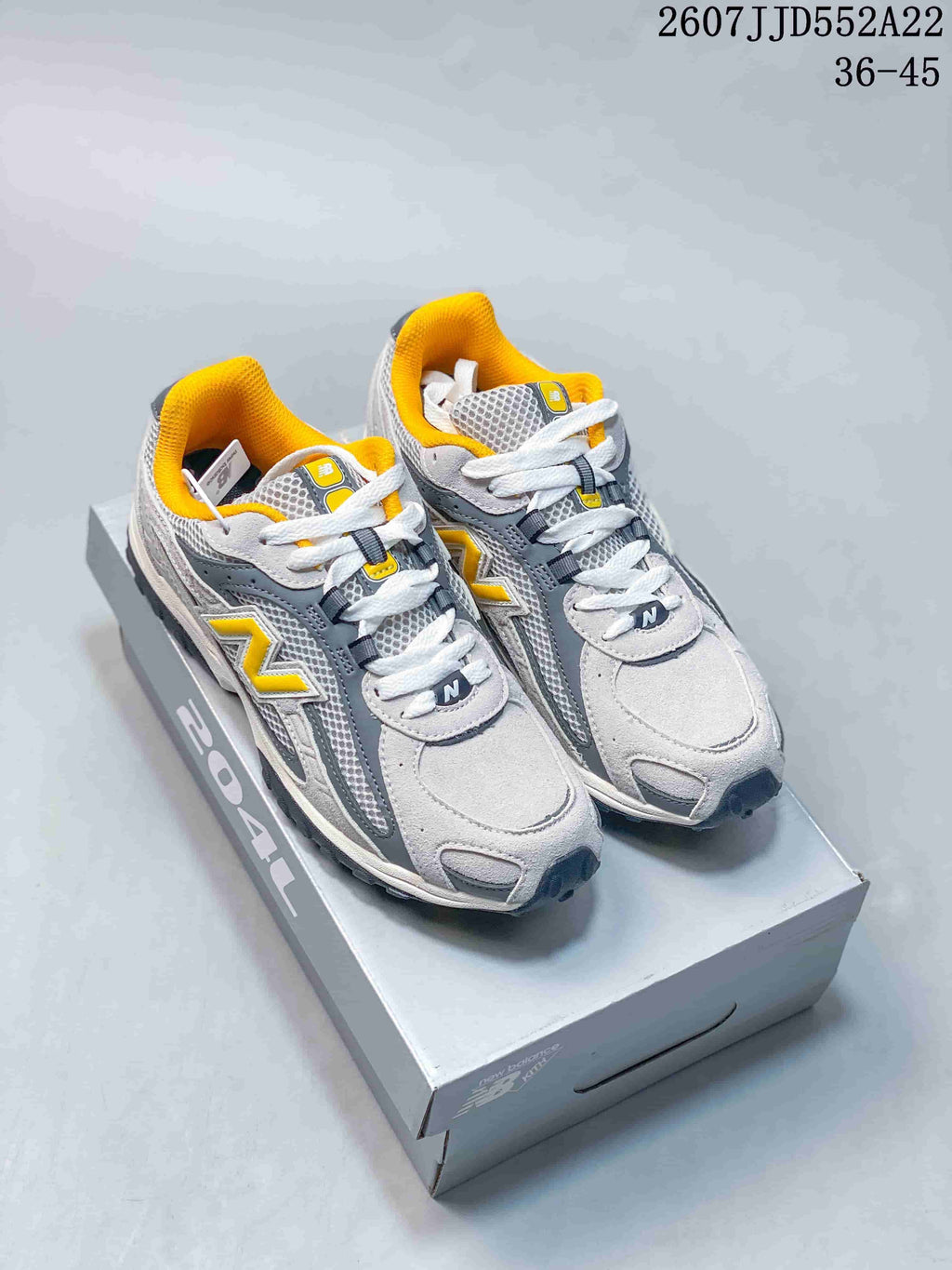 New Balance NB204 Retro Running Sneakers Grey Yellow 2607JJD552A22
