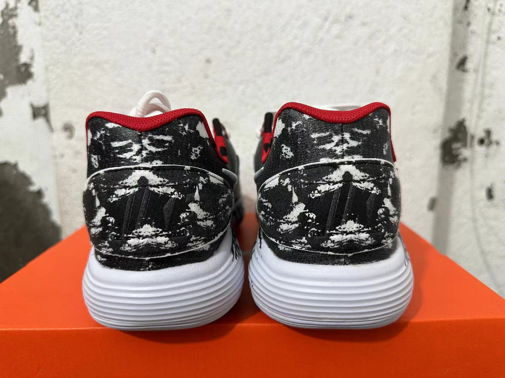 Nike Lunar Basketball Shoes Black White Red