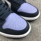 Jordan 1 Mid Sneakers Deep Blue Toe 554724-445