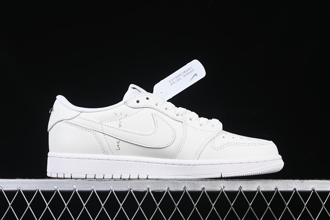 Jordan 1 Low OG SP Travis Scott White Sneakers TD1228-111