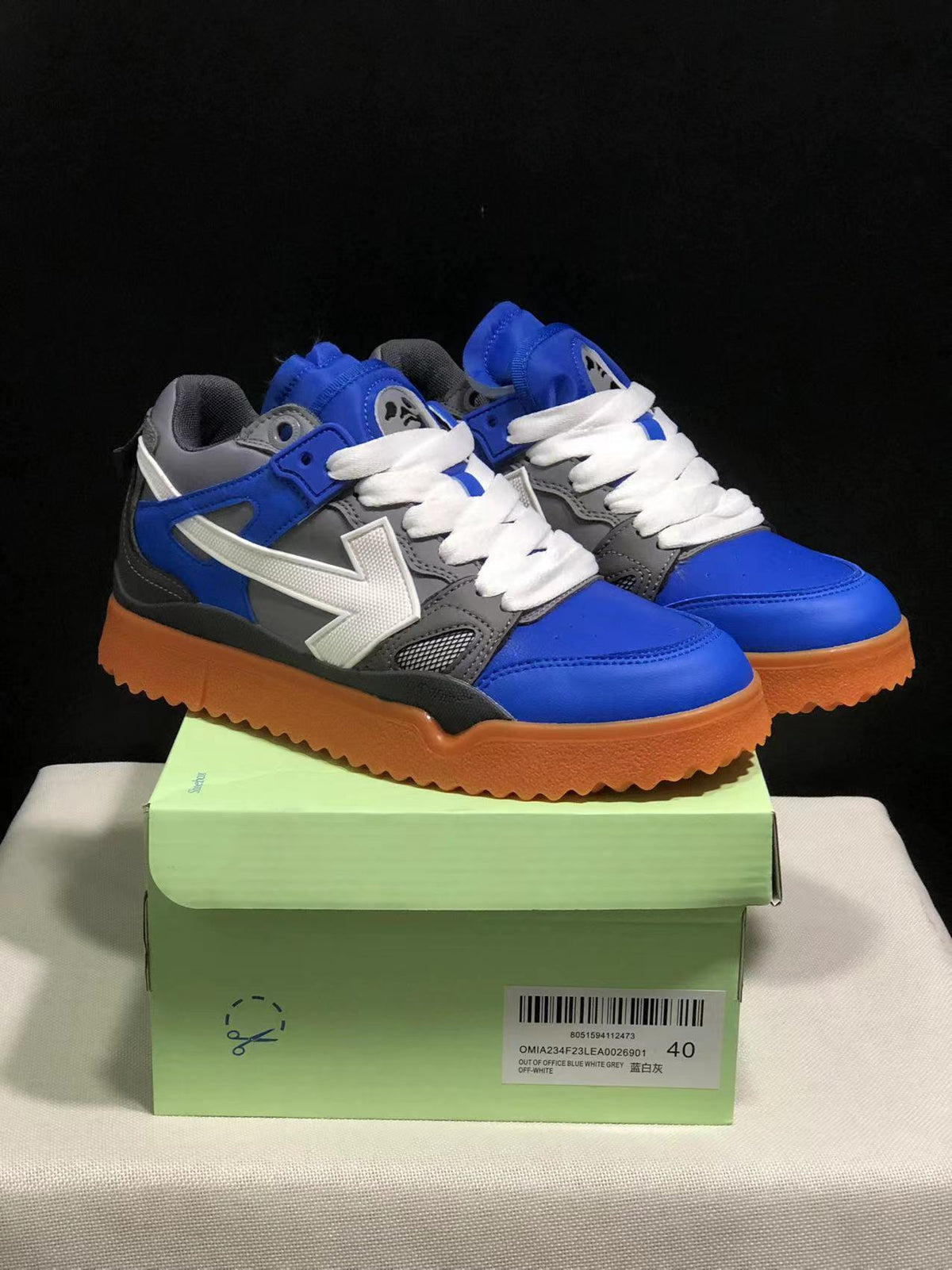 Off-White Out Of Office Sneakers Blue White Grey
