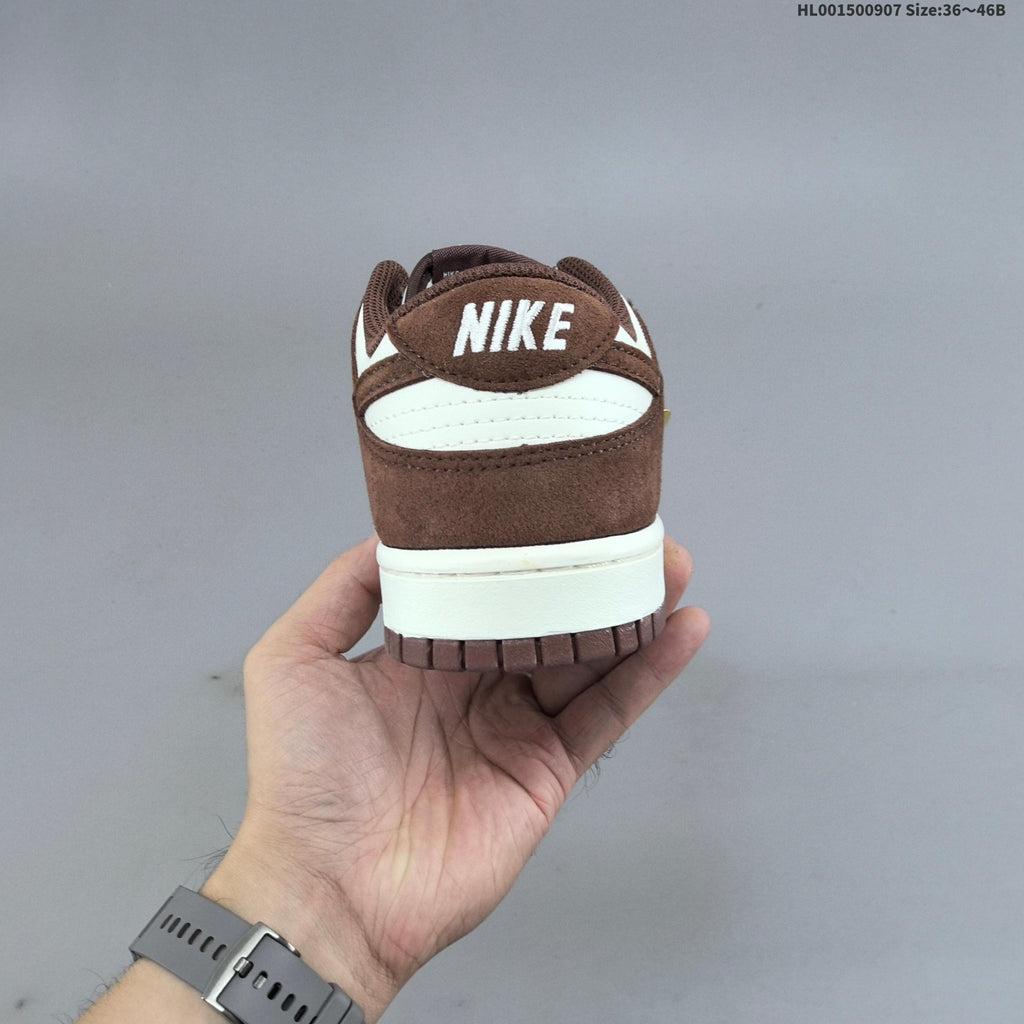 Nike Dunk SB Low Sneakers in Brown and White