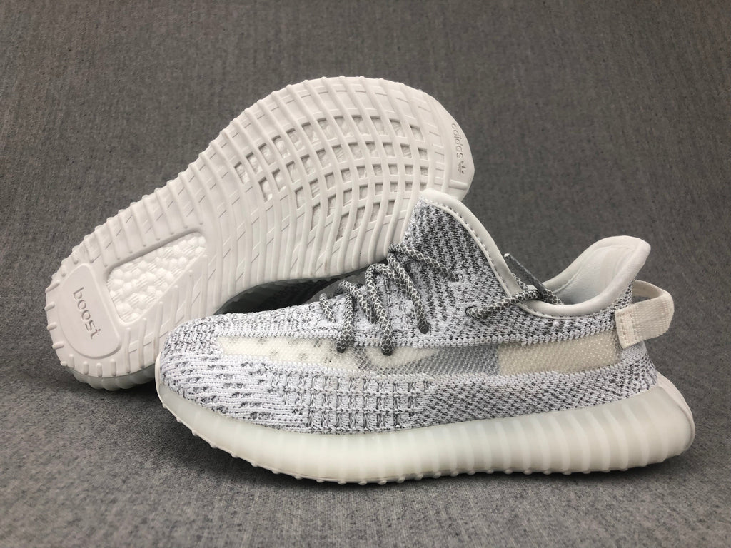 Yeezy 350 V2 Kids Sneakers in White and Gray