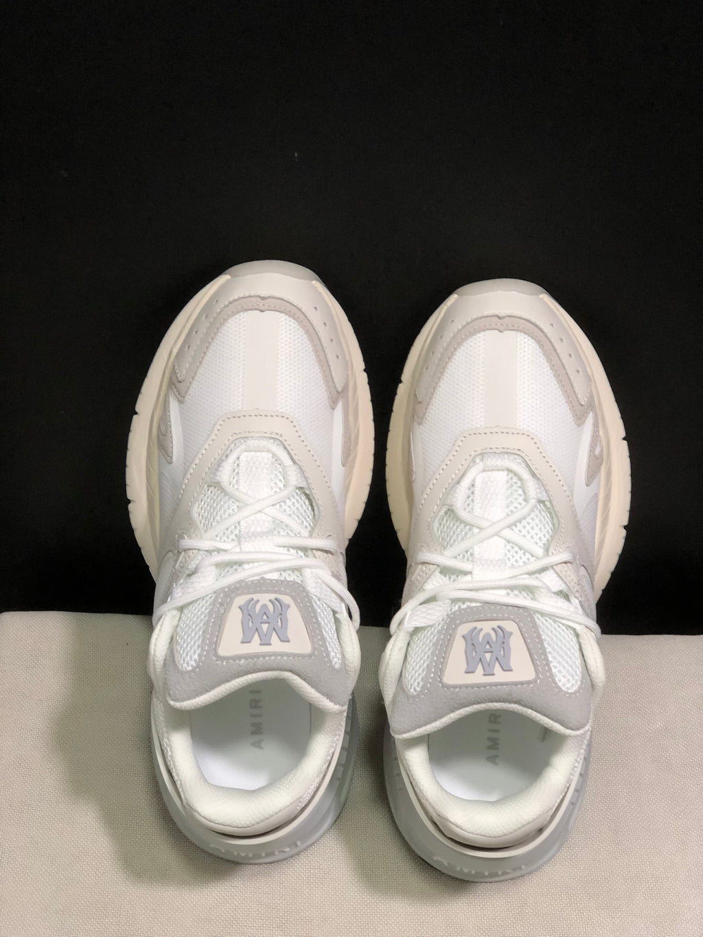 AMIRI MA Runner Sneakers White and Grey