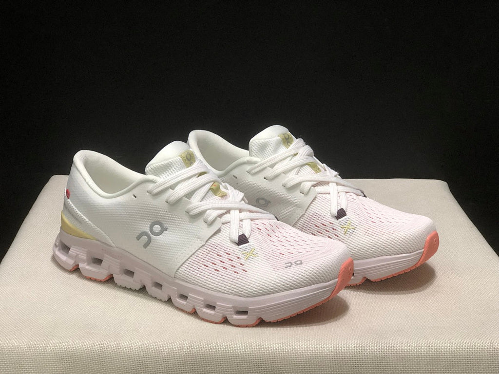 On Cloud X 4 Sneakers White Yellow Pink