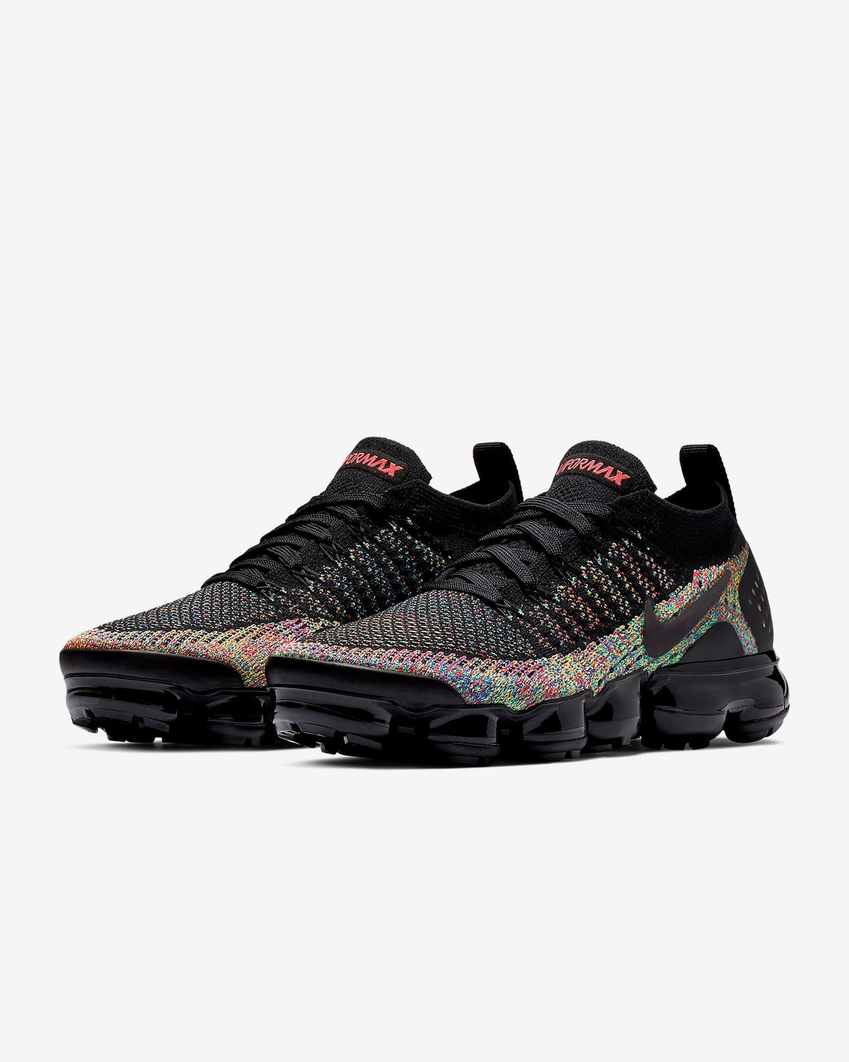 Nike Air VaporMax Flyknit 2 Sneakers Black Multicolor 942842-015