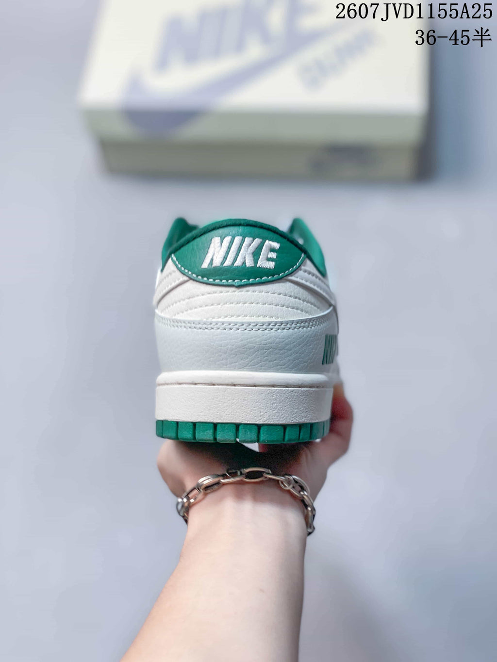 Nike SB Dunk Low Pro White Green Low-Top Sneakers